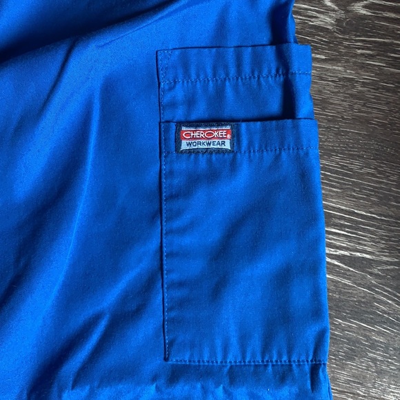 Men’s Medium Cherokee Scrub Pants Royal Blue - Picture 2 of 6